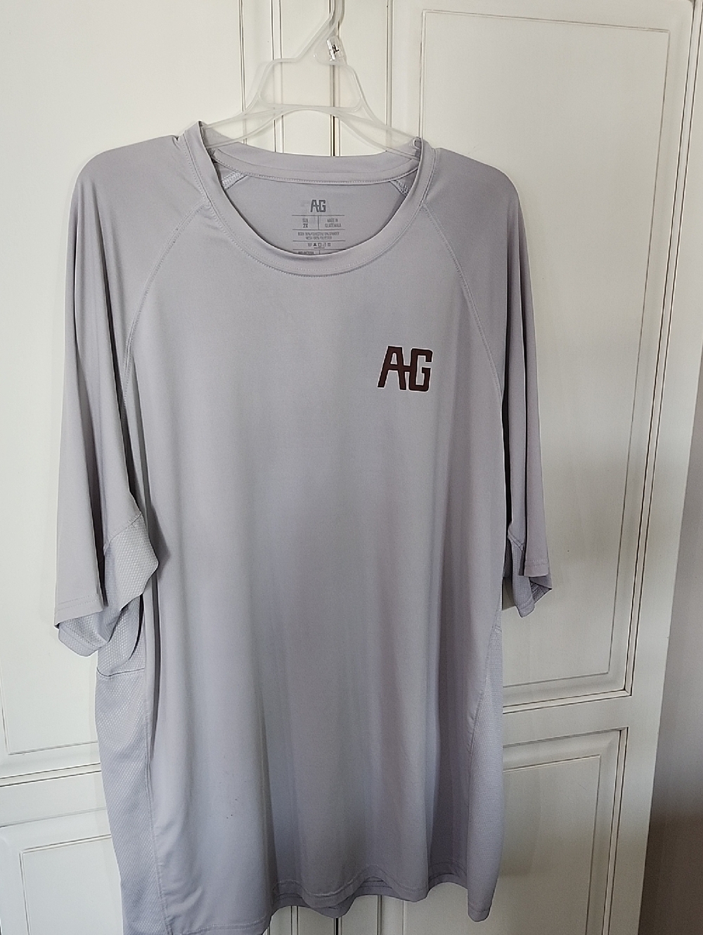 AG Gear Farm PRO Light Gray Short Sleeve Performance Tee with Chest Logo